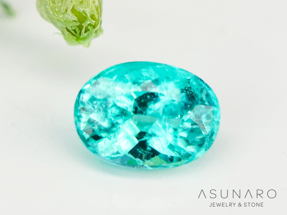 パライバトルマリン　オーバルカット　 ブラジル産　0.10ct 【240501-1257】