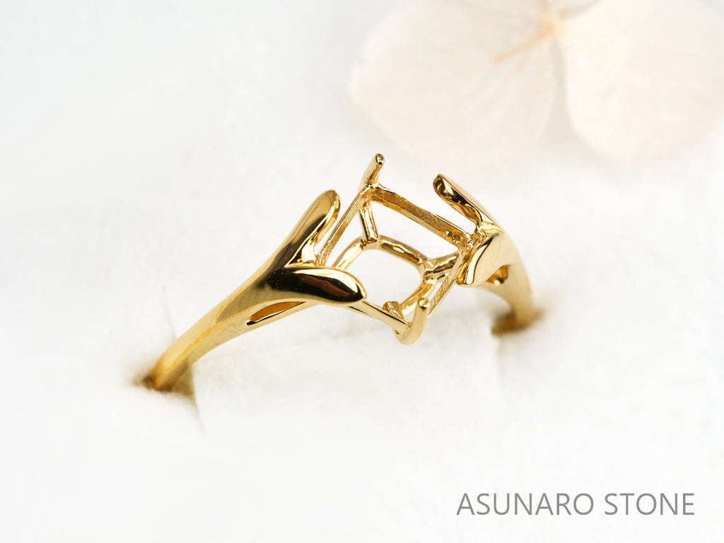 【お仕立て用】空枠番号：5757I　ダイヤなし　リング枠【オーダージュエリー用】