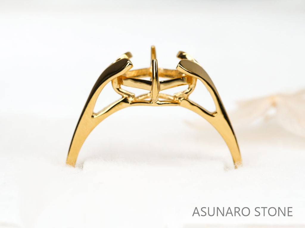 【お仕立て用】空枠番号：5757I　ダイヤなし　リング枠【オーダージュエリー用】