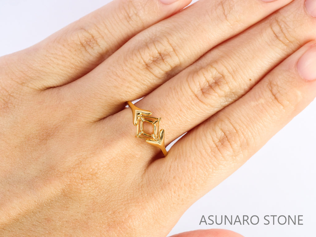 【お仕立て用】空枠番号：5757I　ダイヤなし　リング枠【オーダージュエリー用】