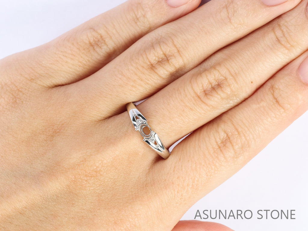 【お仕立て用】空枠番号：5616I　リング枠【オーダージュエリー用】