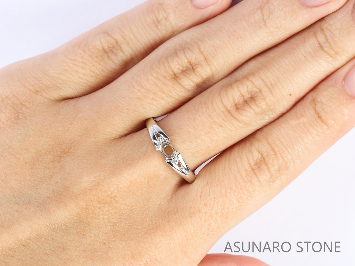 【お仕立て用】空枠番号：5616I　リング枠【オーダージュエリー用】