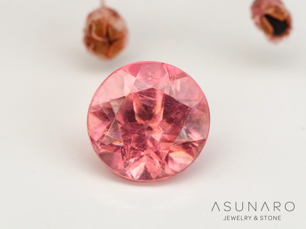 ロードクロサイト 　ラウンドカット　アメリカ・コロラド産　0.37ct　【240415-2091】