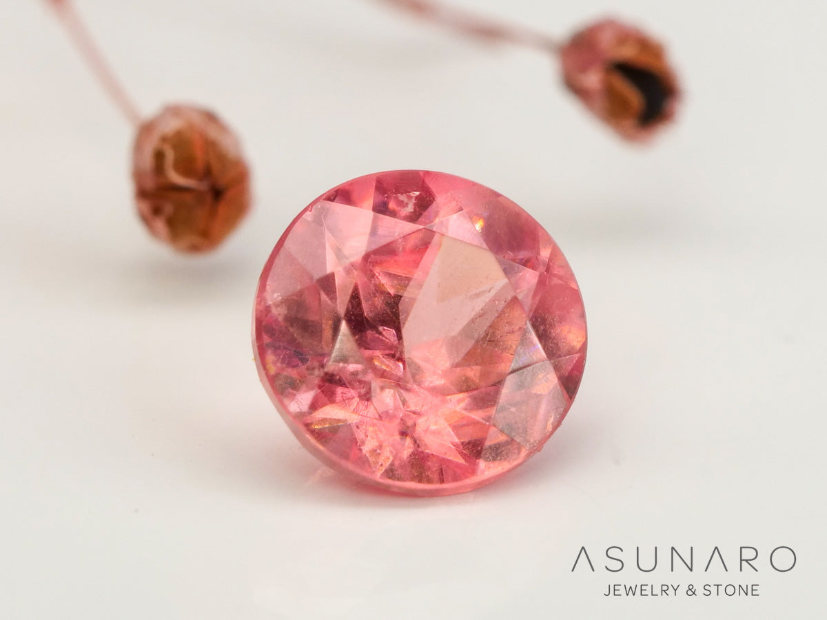 ロードクロサイト 　ラウンドカット　アメリカ・コロラド産　0.37ct　【240415-2091】