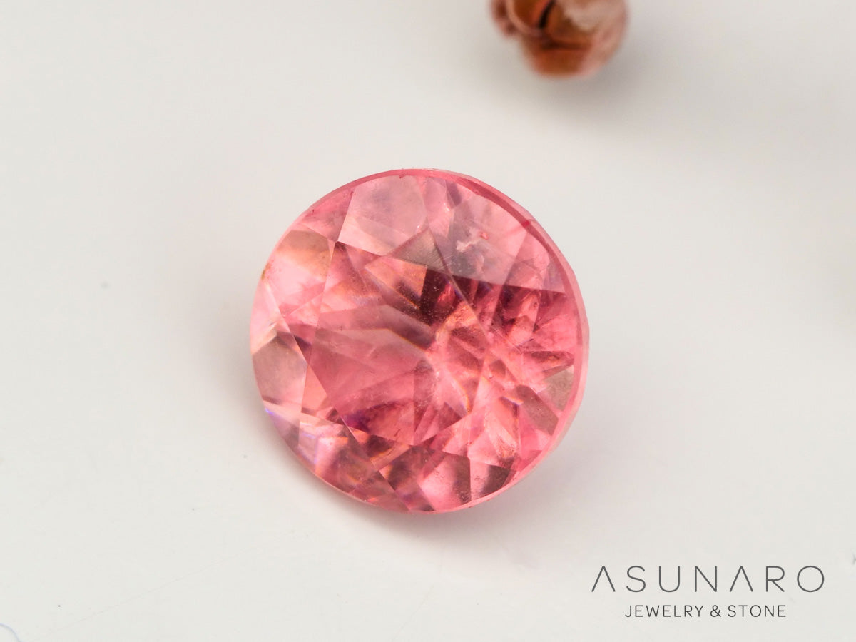 ロードクロサイト 　ラウンドカット　アメリカ・コロラド産　0.37ct　【240415-2091】