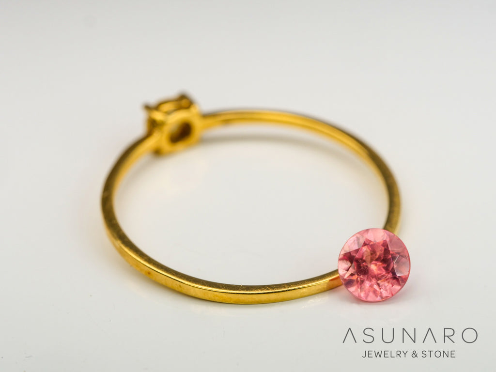 ロードクロサイト 　ラウンドカット　アメリカ・コロラド産　0.37ct　【240415-2091】