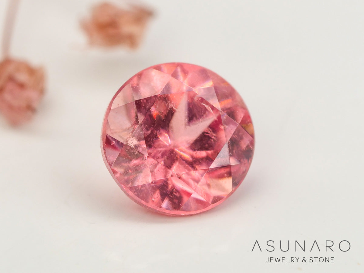 ロードクロサイト 　ラウンドカット　アメリカ・コロラド産　0.32ct　【240415-2092】