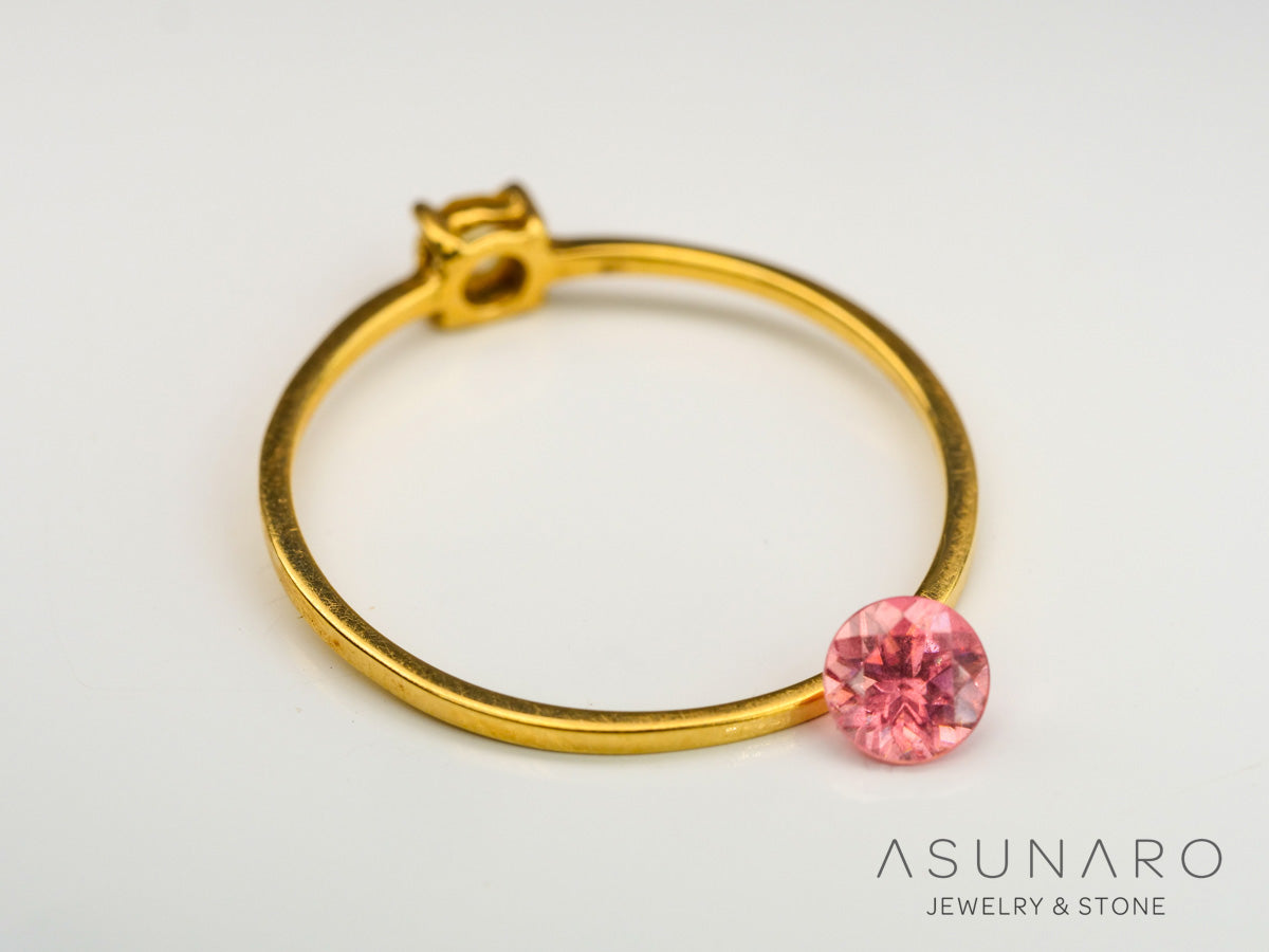 ロードクロサイト 　ラウンドカット　アメリカ・コロラド産　0.32ct　【240415-2092】