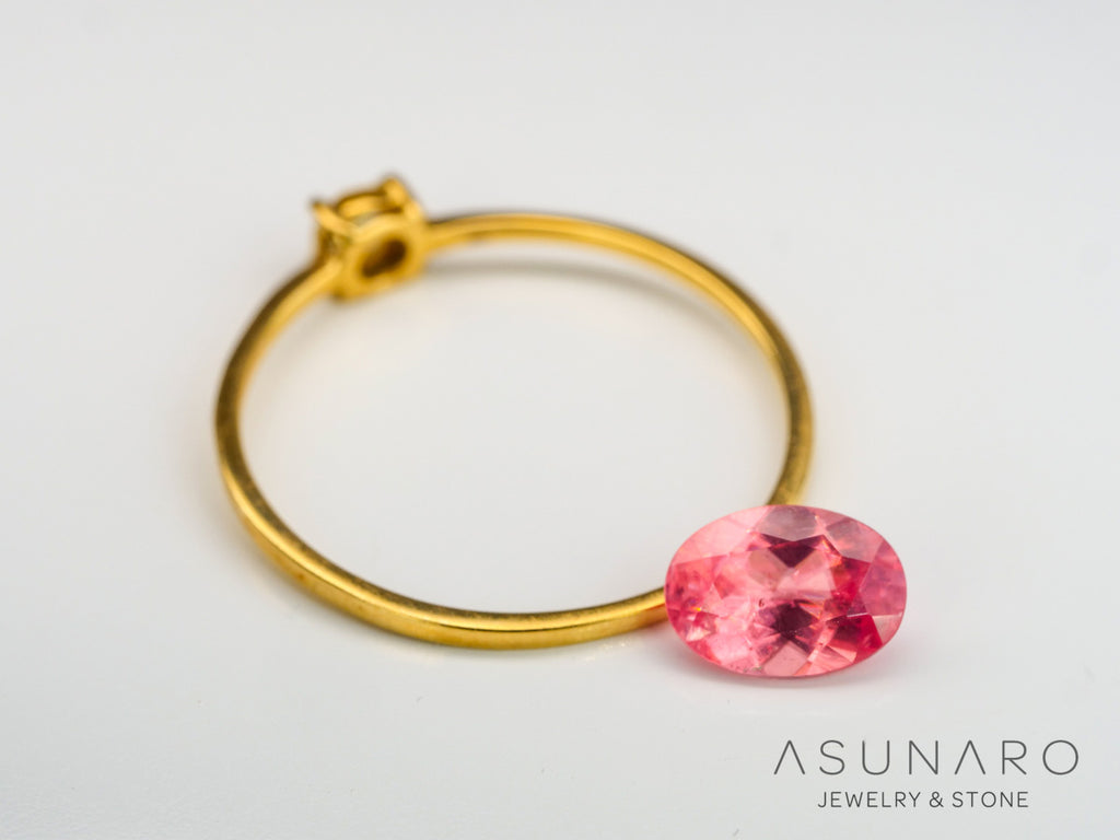 ロードクロサイト 　オーバルカット　アメリカ・コロラド産　0.82ct　【240415-2095】