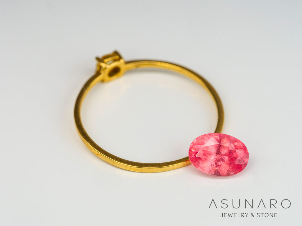 ロードクロサイト 　オーバルカット　アメリカ・コロラド産　0.98ct　【240415-2096】