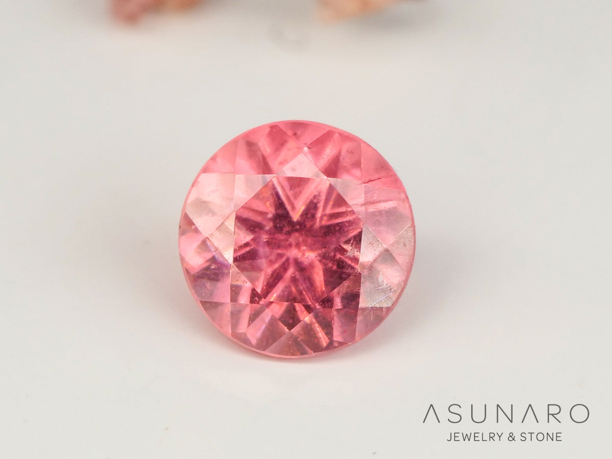 ロードクロサイト 　ラウンドカット　アメリカ・コロラド産　0.34ct　【240415-2097】