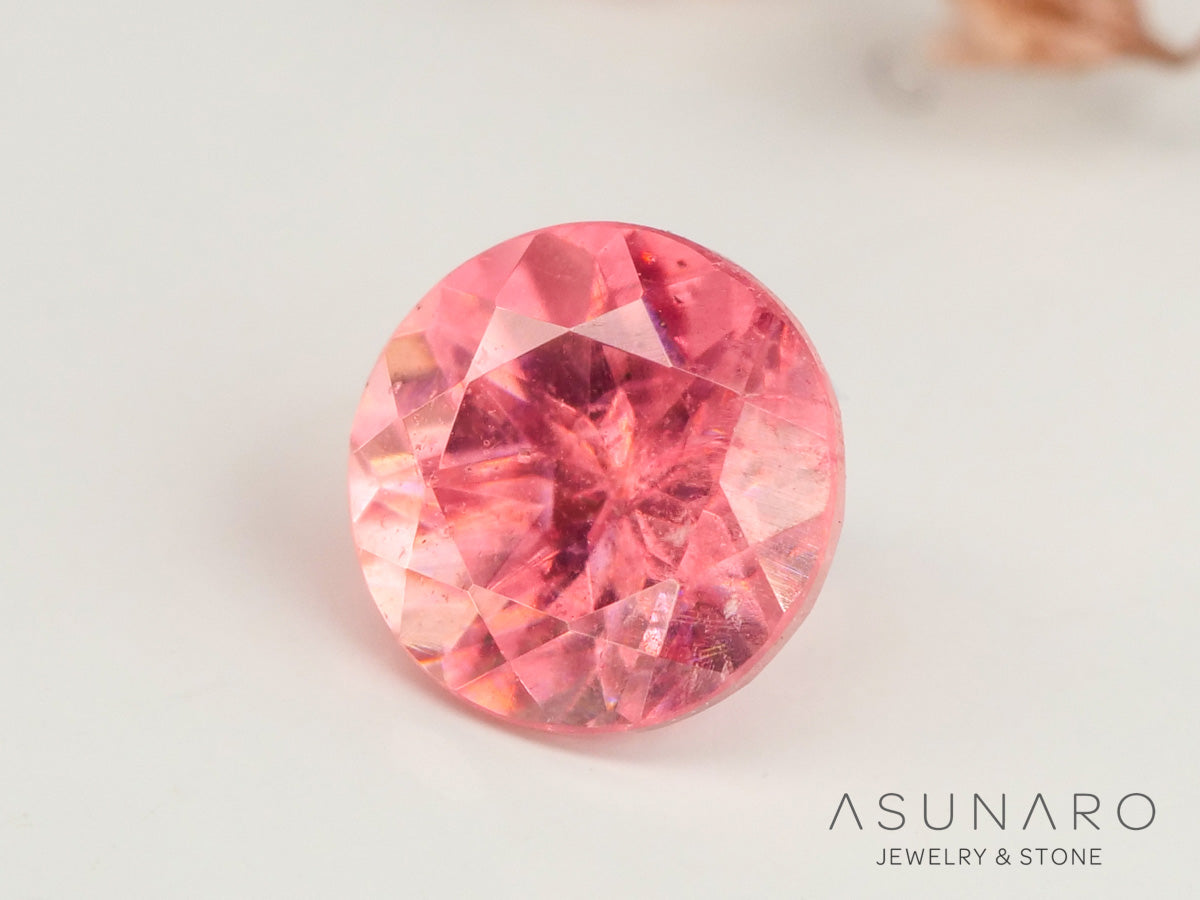 ロードクロサイト 　ラウンドカット　アメリカ・コロラド産　0.34ct　【240415-2097】