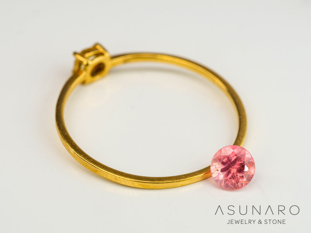 ロードクロサイト 　ラウンドカット　アメリカ・コロラド産　0.34ct　【240415-2097】