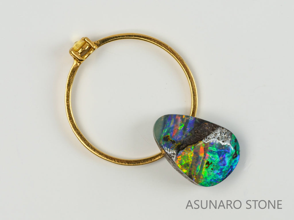 ボルダーオパール 　オーストラリア産　3.75ct【240221-2102】