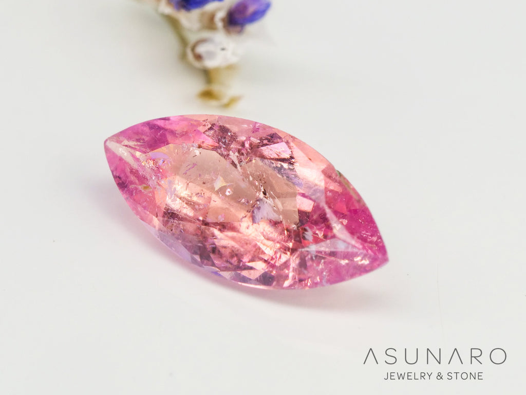 ペツォッタイト　マーキスカット　マダガスカル産 　0.64ct【230403-593】