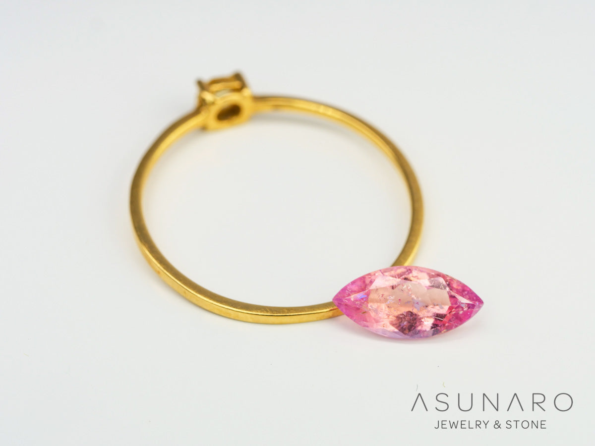 ペツォッタイト　マーキスカット　マダガスカル産 　0.64ct【230403-593】