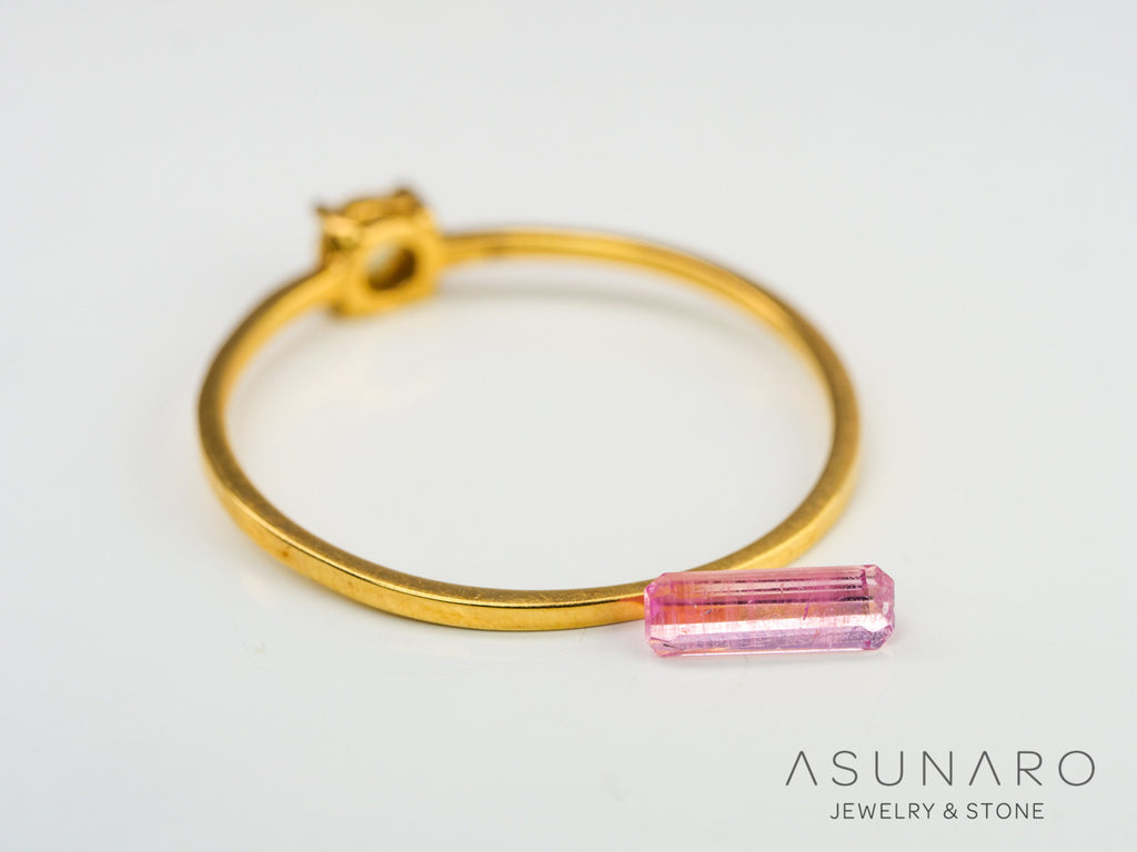 ペツォッタイト　エメラルドカット　マダガスカル産 　0.31ct【230403-595】