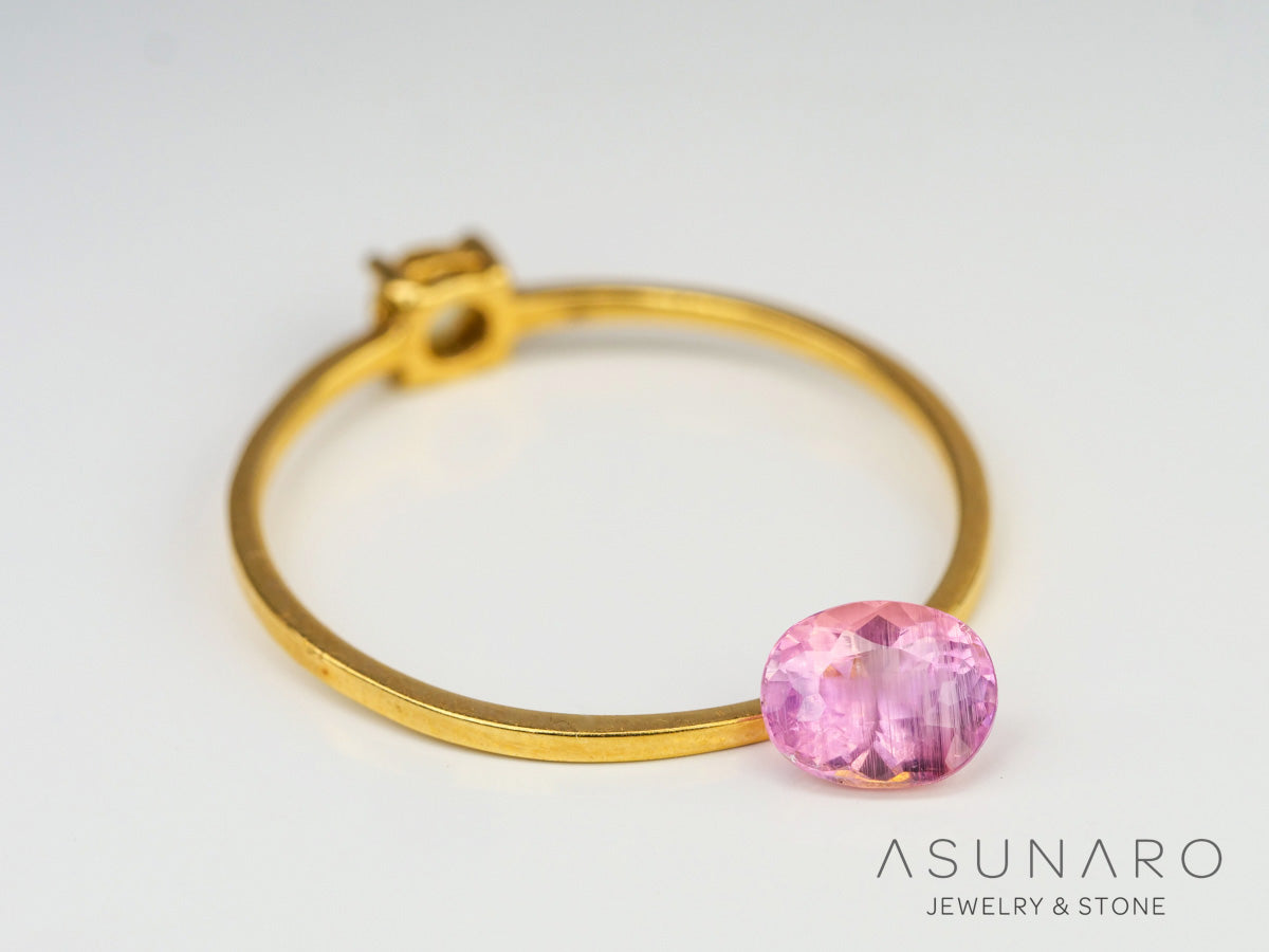 ペツォッタイト　クッションカット　マダガスカル産 　0.46ct【230403-579】