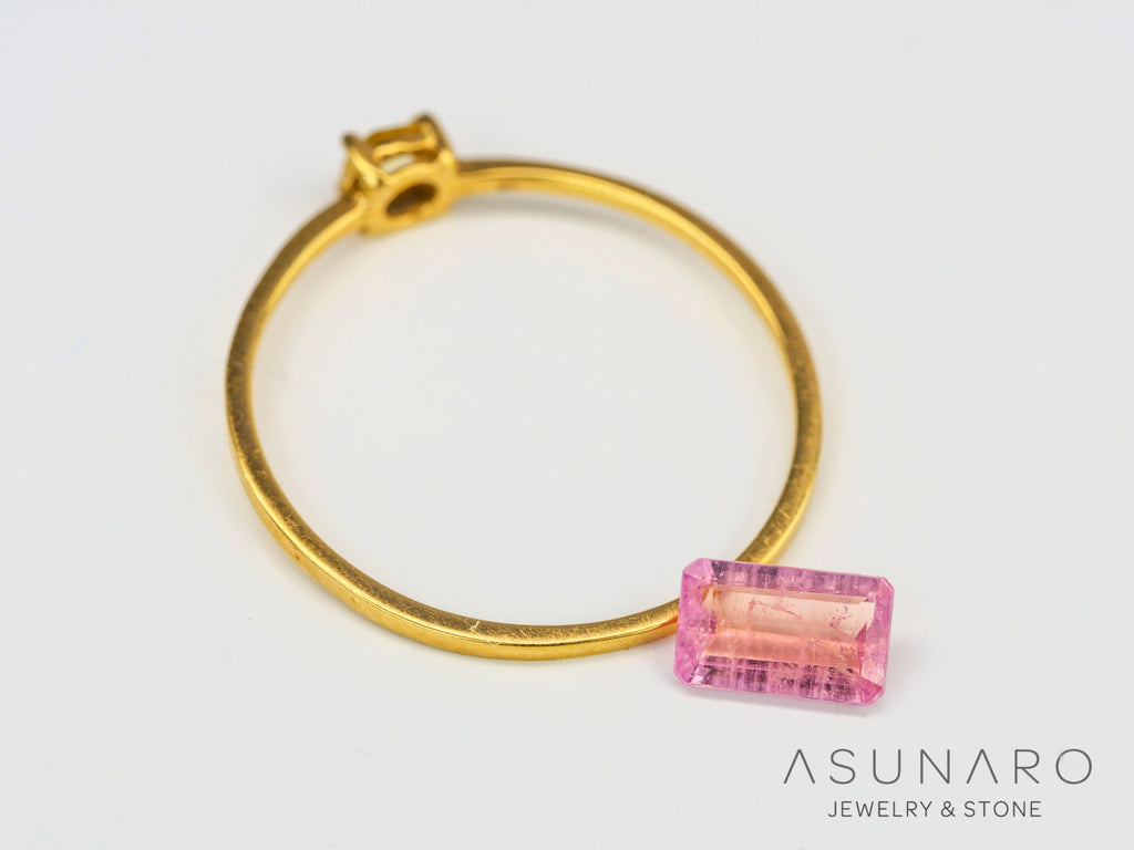 ペツォッタイト　エメラルドカット　マダガスカル産 　0.47ct【230403-434】