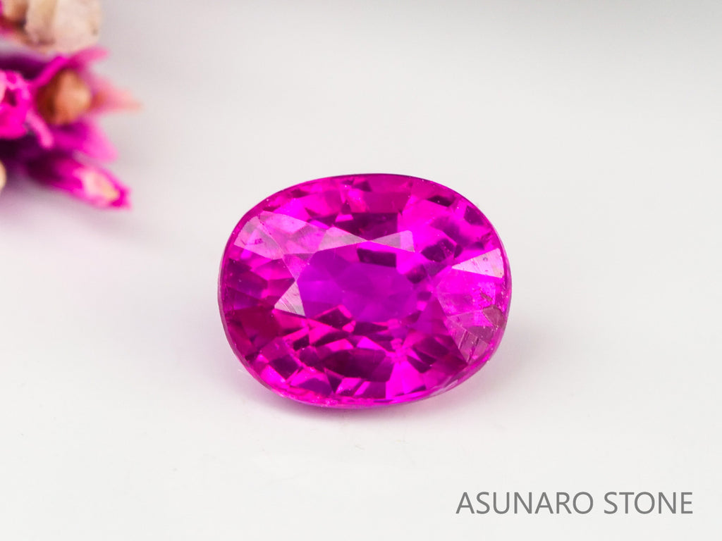 ピジョンブラッドルビー　オーバルカット　 タイ産　0.25ct　鑑別書付【240221-2109】