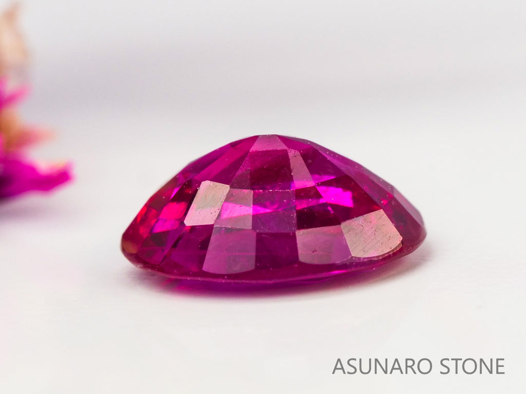 ピジョンブラッドルビー　オーバルカット　 タイ産　0.40ct　鑑別書付【240221-2113】