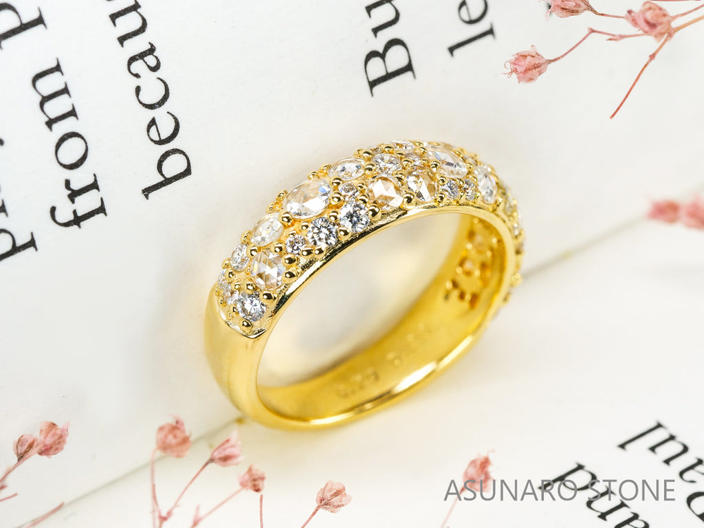 【お仕立て用】空枠番号：5114C　リング枠　パヴェ【オーダージュエリー用】hpv