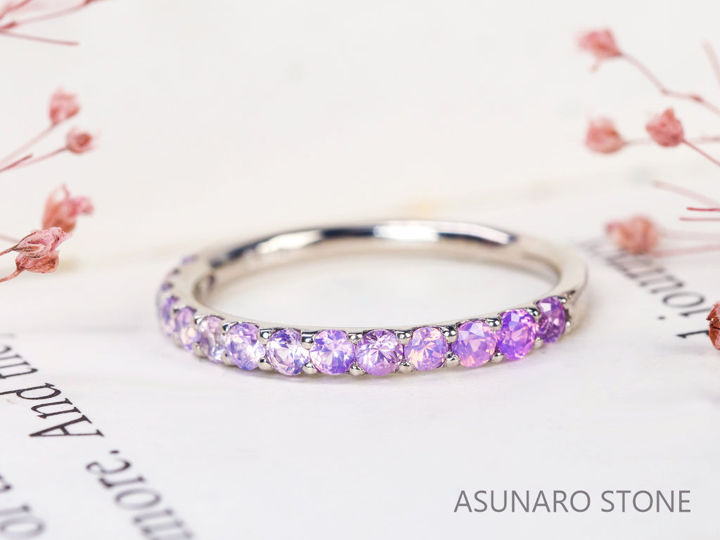 【お仕立て用】空枠番号：1426C　1.8mm用　リング枠　ハーフエタニティ【オーダージュエリー用】hpv