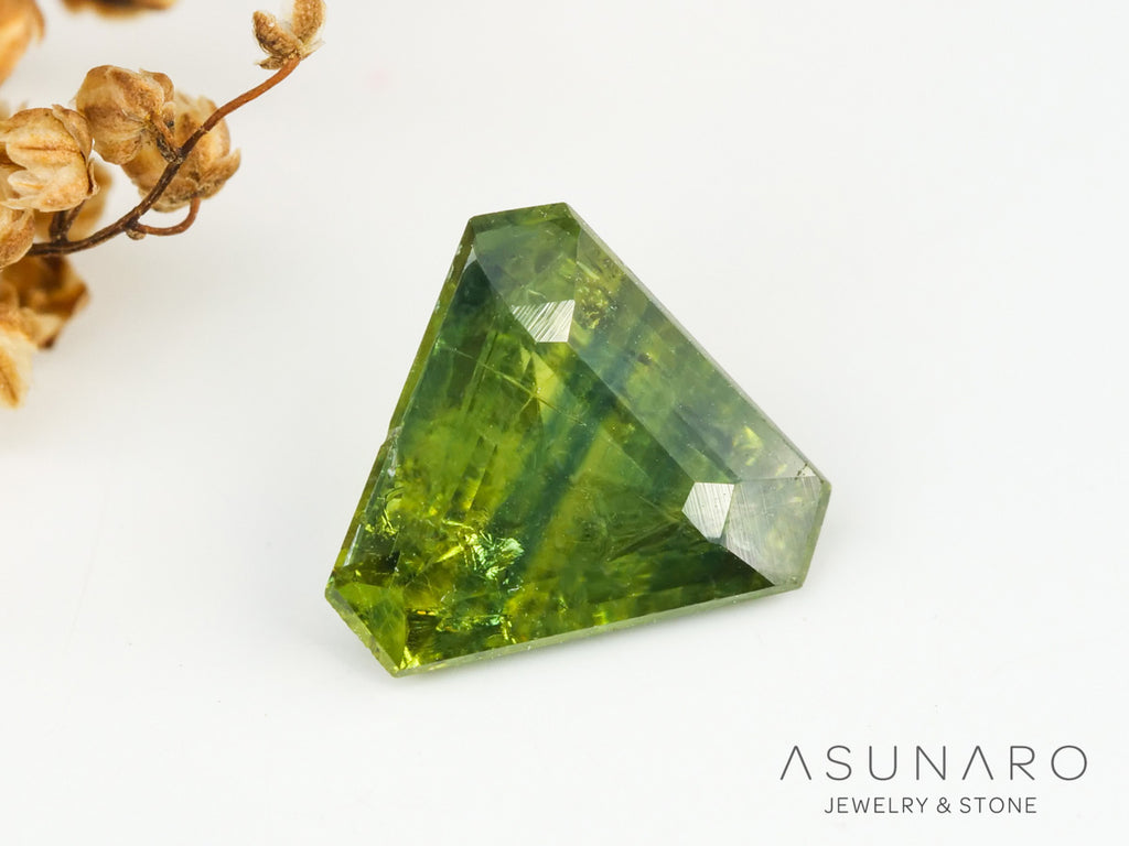 バイカラーサファイア 　トリリアントカット　 スリランカ産　0.82ct【240401-2125】