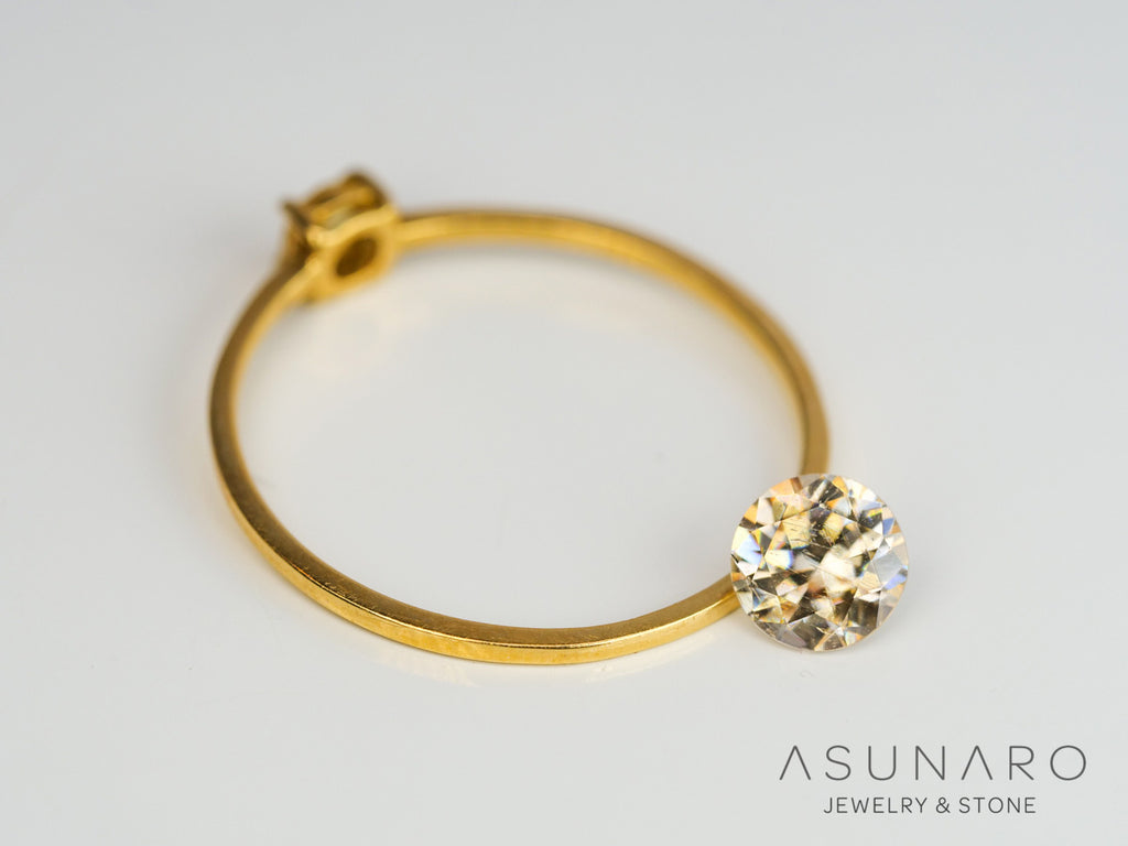 キャシテライト  ラウンドカット　ビルマ産 　1.05ct　【240404-2139】