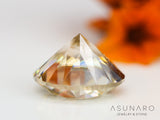 バイカラーキャシテライト  ラウンドカット　ビルマ産 　1.08ct　【240404-2140】