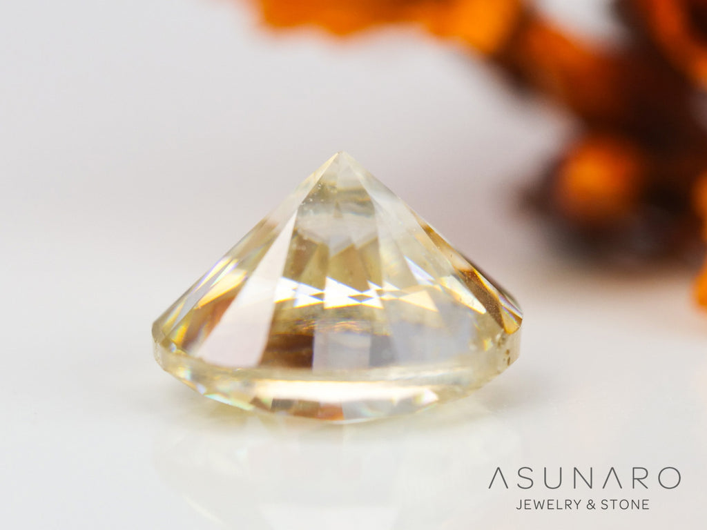 キャシテライト  ラウンドカット　ビルマ産 　0.85ct　【240404-2141】