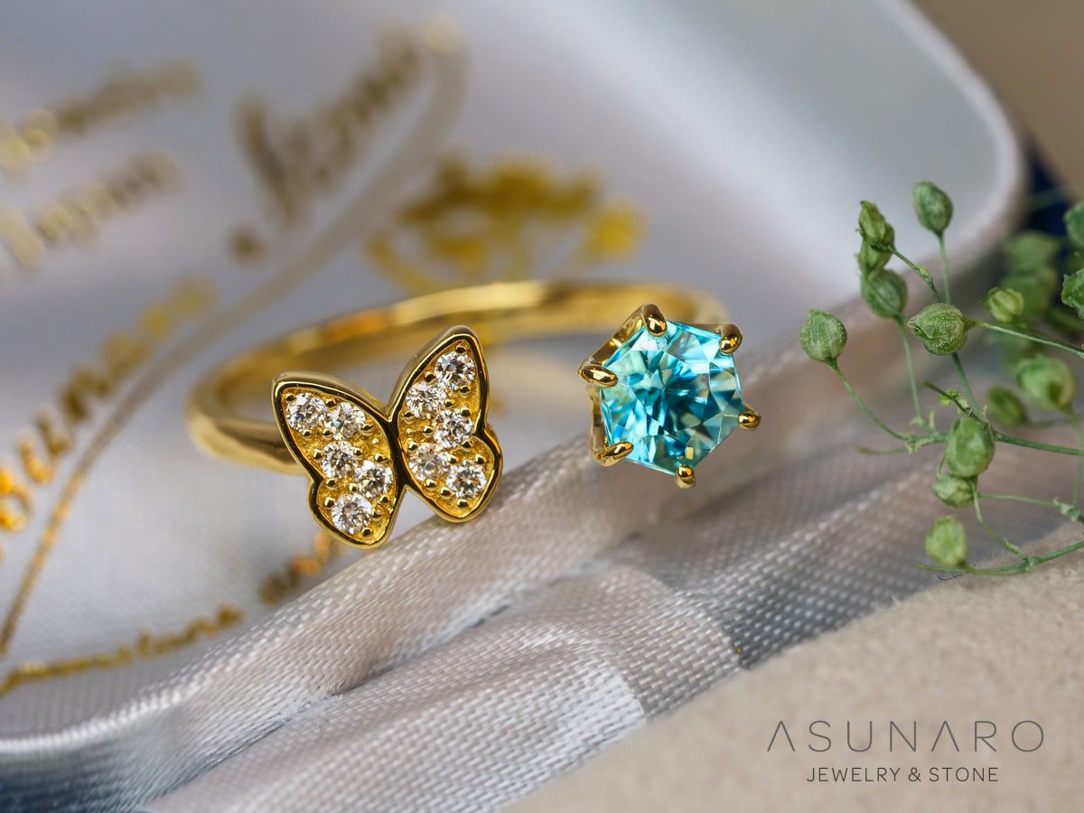 【お仕立て用】空枠番号：5181C　リング枠　フォークリング【オーダージュエリー用】