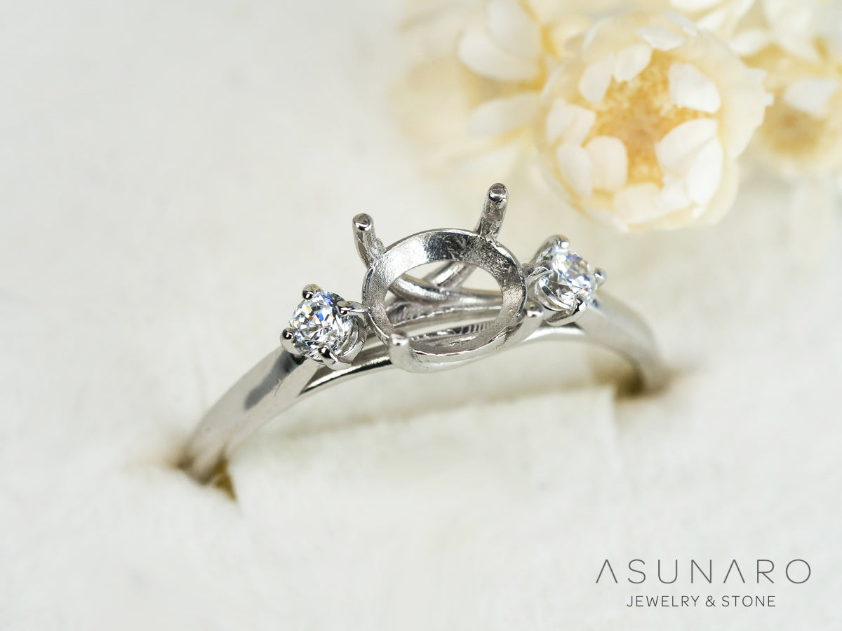 【お仕立て用】空枠番号：S81A　リング枠　【オーダージュエリー用】