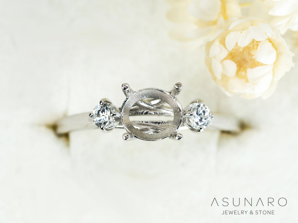 【お仕立て用】空枠番号：S81A　リング枠　【オーダージュエリー用】