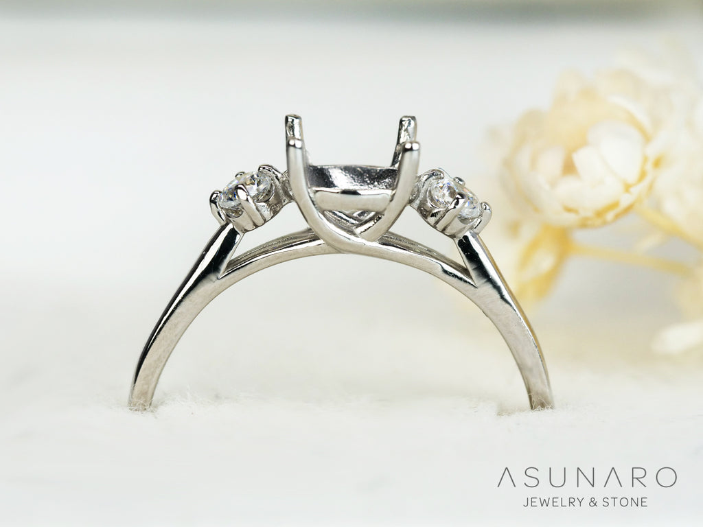 【お仕立て用】空枠番号：S81A　リング枠　【オーダージュエリー用】