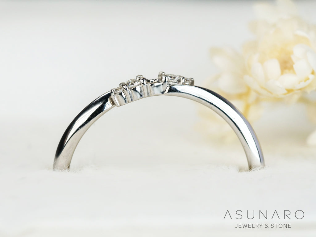 【お仕立て用】空枠番号：ASU-2　リング枠【オーダージュエリー用】