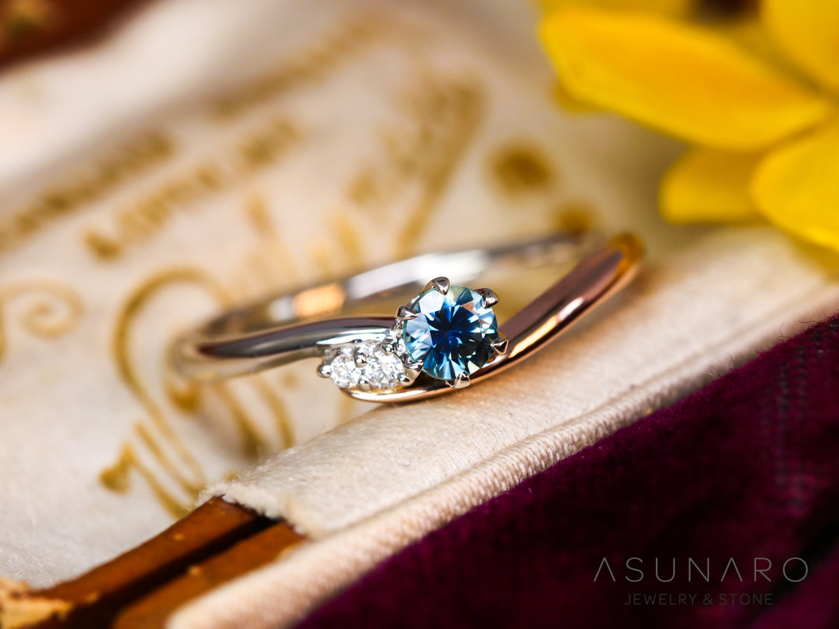 【お仕立て用】空枠番号：ASU-5　リング枠【オーダージュエリー用】