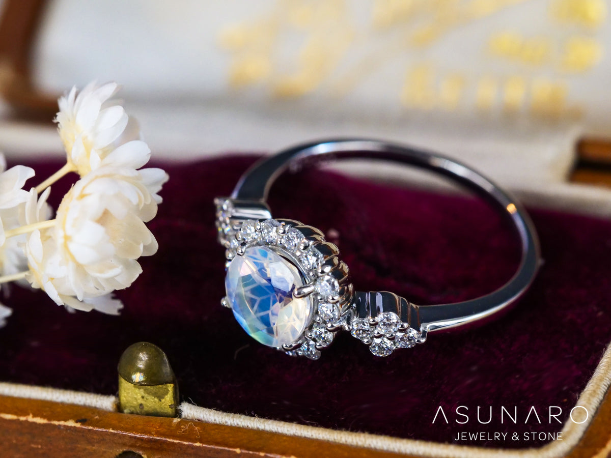 【お仕立て用】空枠番号：4384C　5mm用　リング枠　取り巻き【オーダージュエリー用】