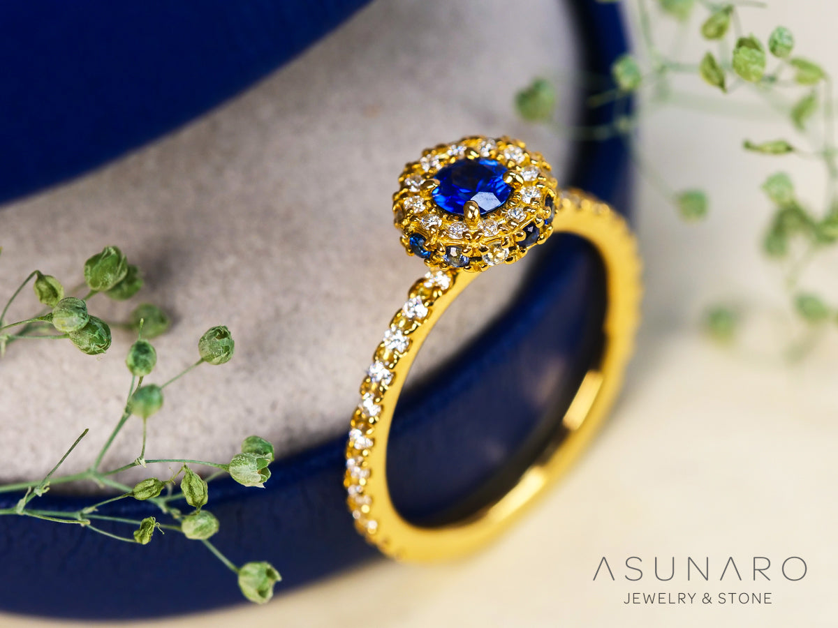 【お仕立て用】空枠番号：ASU-3　リング枠　3mm用　取り巻き【オーダージュエリー用】