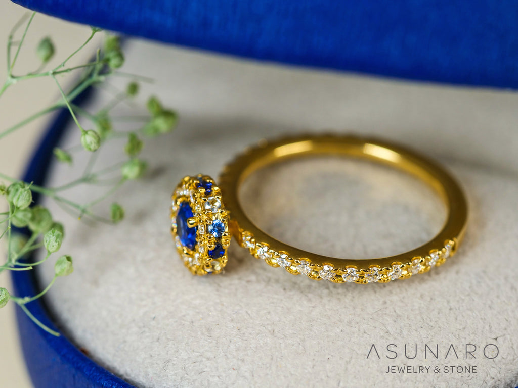 【お仕立て用】空枠番号：ASU-3　リング枠　3mm用　取り巻き【オーダージュエリー用】