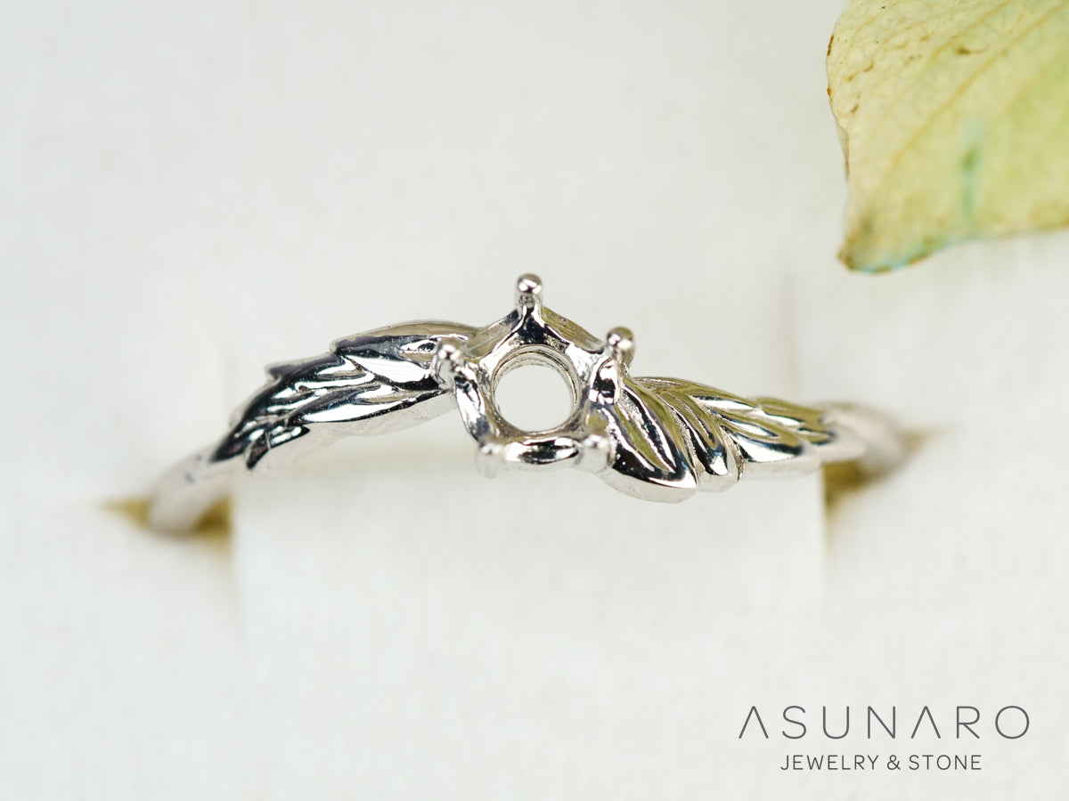 【お仕立て用】空枠番号：S80A　ダイヤなし　リング枠【オーダージュエリー用】