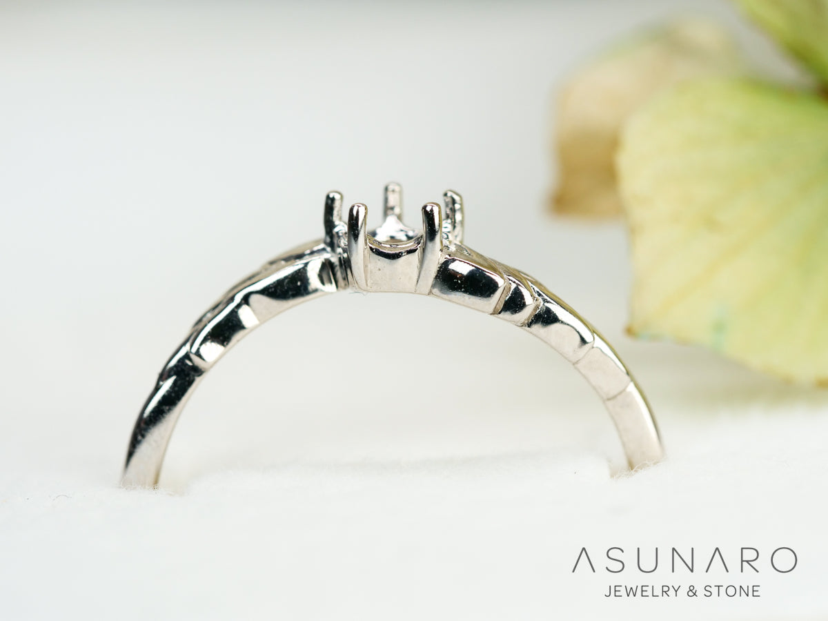 【お仕立て用】空枠番号：S80A　ダイヤなし　リング枠【オーダージュエリー用】