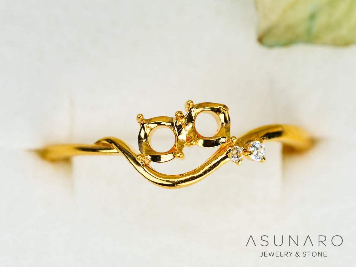 【お仕立て用】空枠番号：S89A　リング枠【オーダージュエリー用】