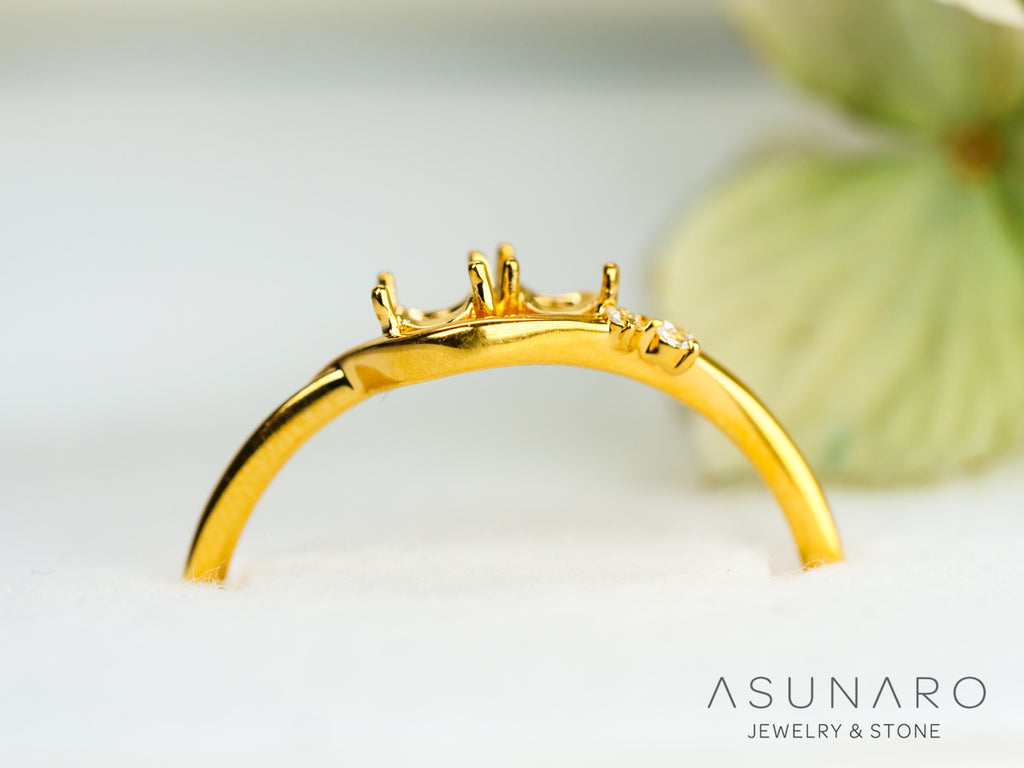 【お仕立て用】空枠番号：S89A　リング枠【オーダージュエリー用】