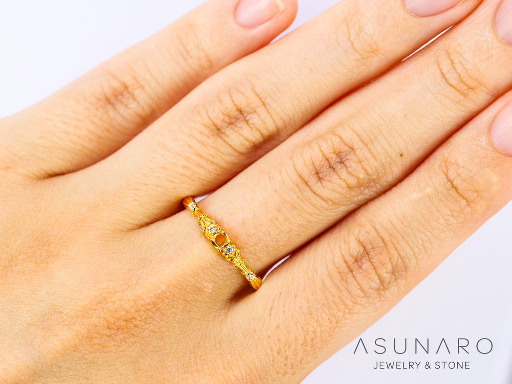 【お仕立て用】空枠番号：5609C　リング枠【オーダージュエリー用】