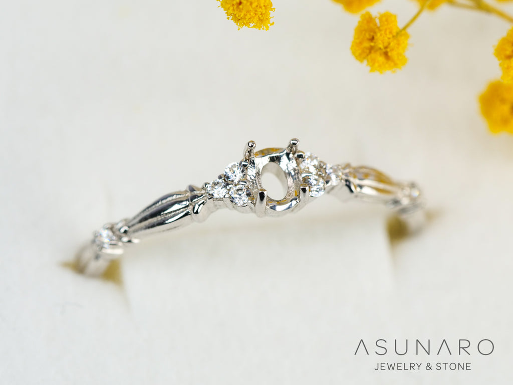 【お仕立て用】空枠番号：5600C　リング枠【オーダージュエリー用】