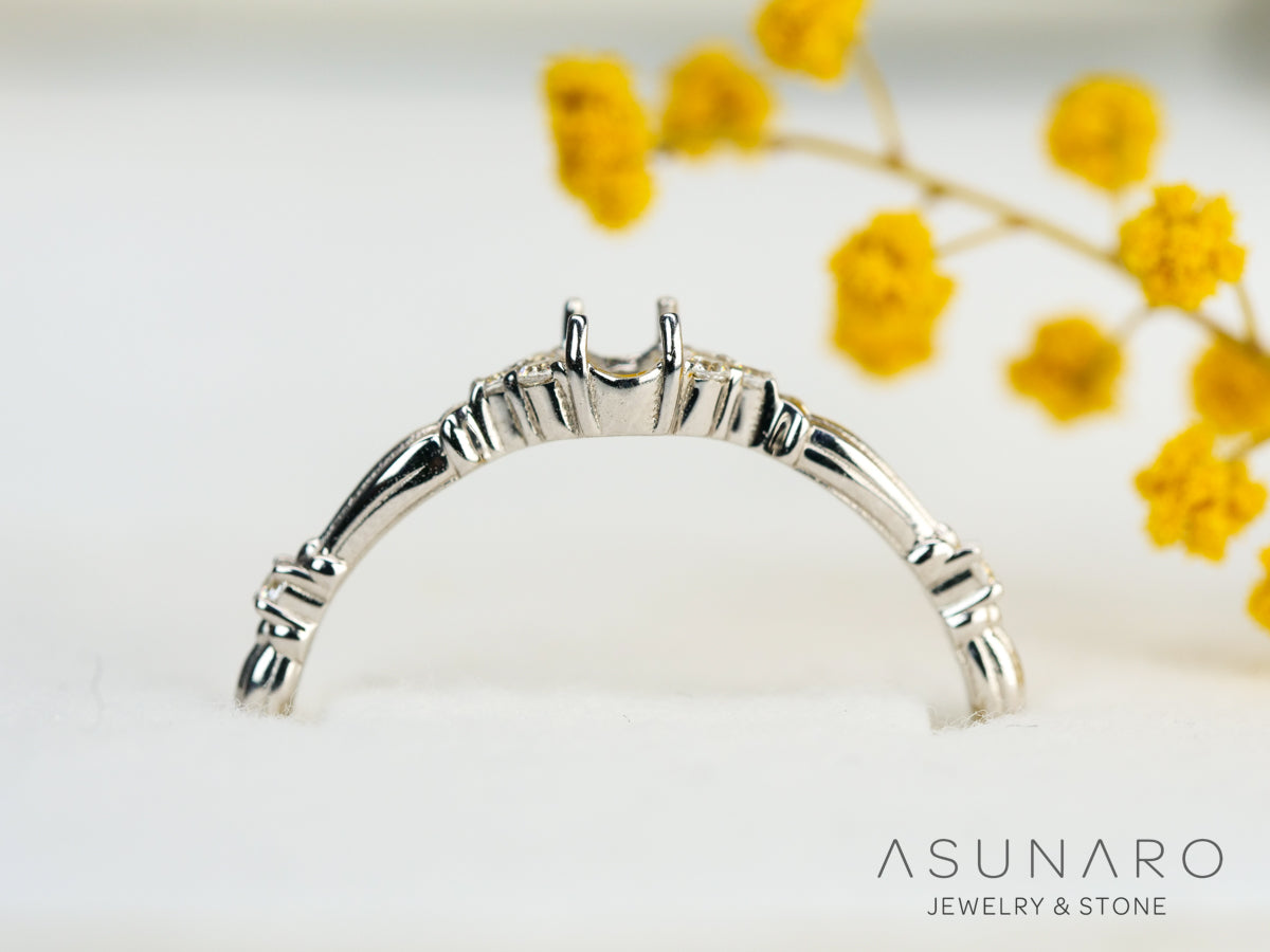 【お仕立て用】空枠番号：5600C　リング枠【オーダージュエリー用】