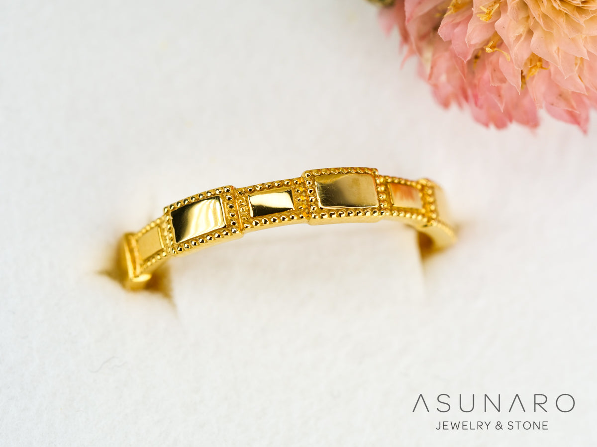 【お仕立て用】空枠番号：ASU-6　ダイヤなし　リング枠【オーダージュエリー用】