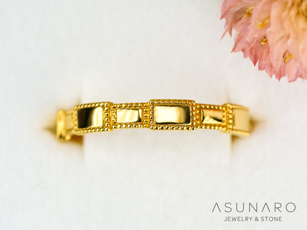 【お仕立て用】空枠番号：ASU-6　ダイヤなし　リング枠【オーダージュエリー用】