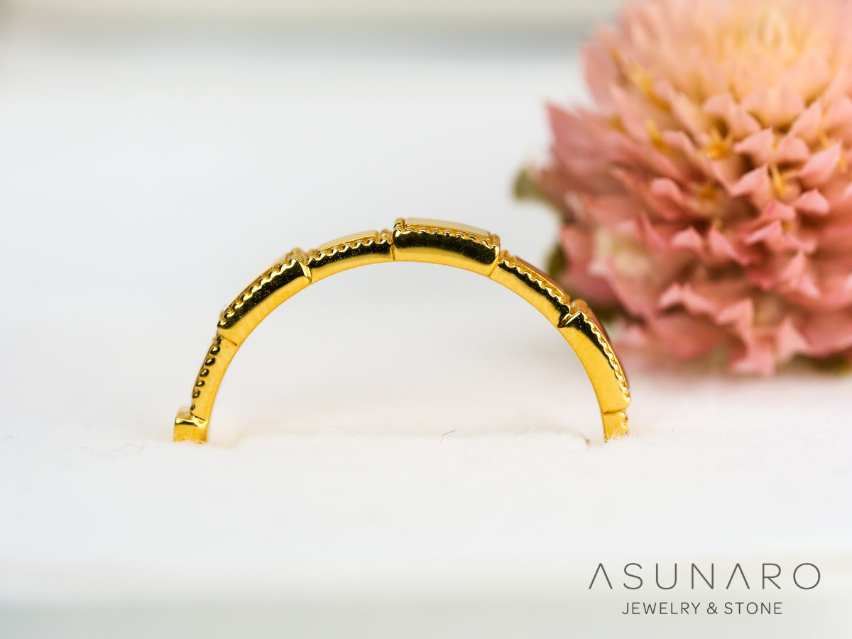 【お仕立て用】空枠番号：ASU-6　ダイヤなし　リング枠【オーダージュエリー用】